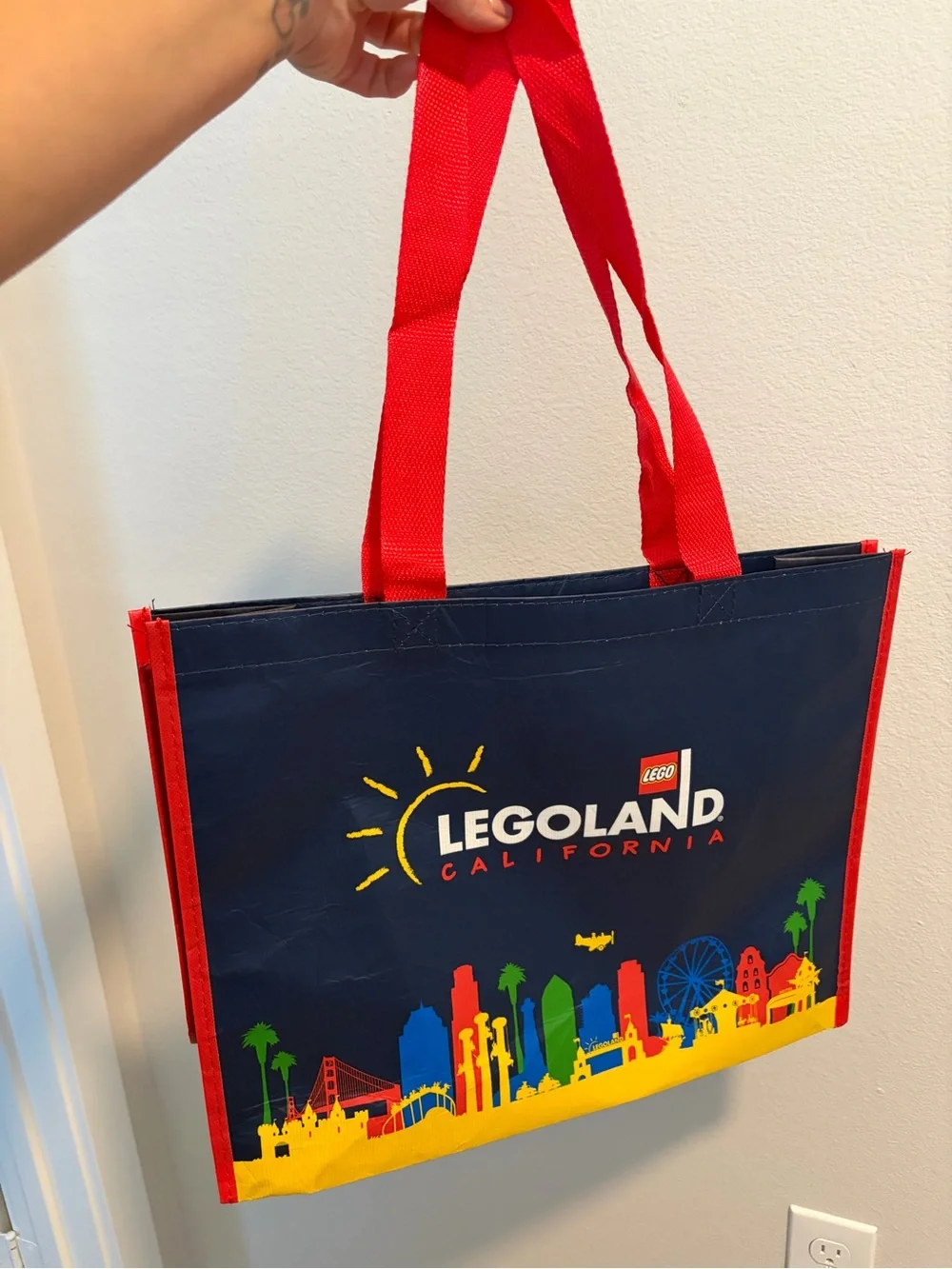 LEGO City LEGO set and LEGOLAND tote bag